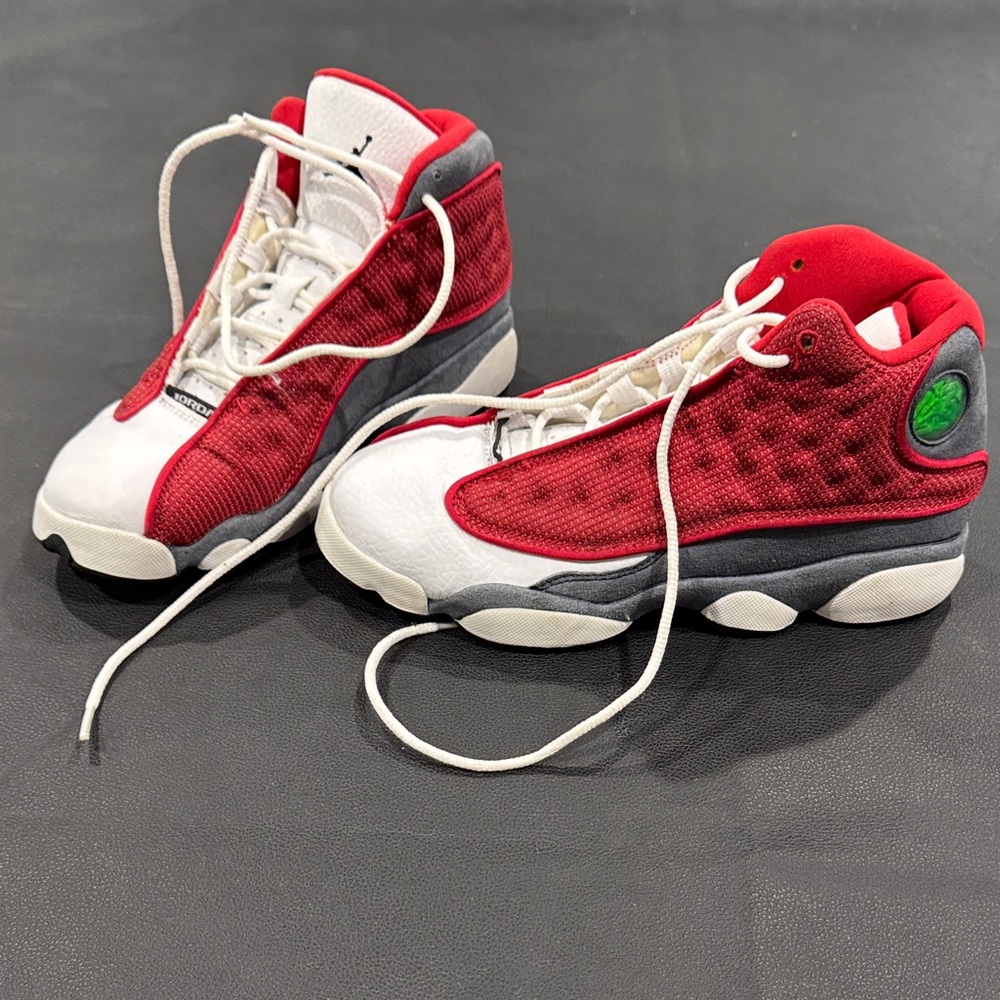 Jordan Kids Red and White Sneakers